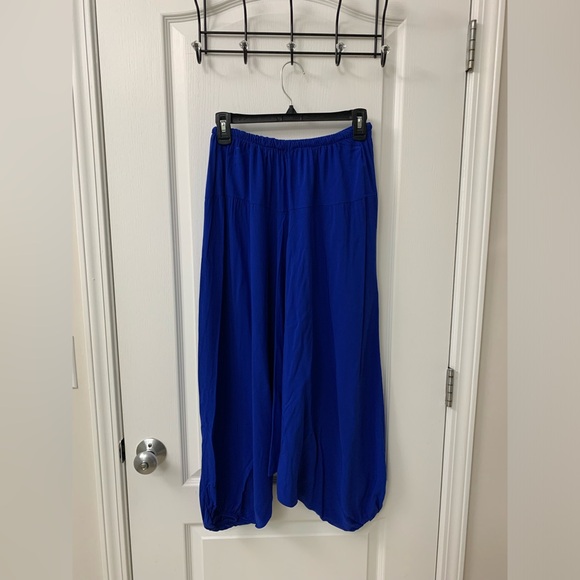 Royal Blue Triangles Hobo Tatreez Sherwal Baggy Pants - Picture 17 of 17